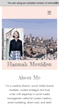Mobile Screenshot of hannahmoulden.com